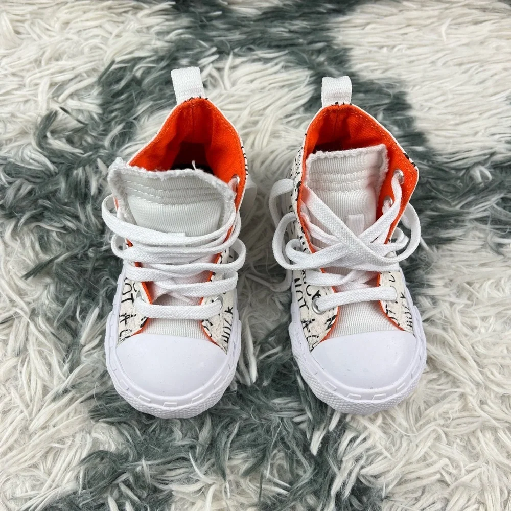 Converse Not A Chuck Kids Youth Sneaker White Orange Size Youth 6